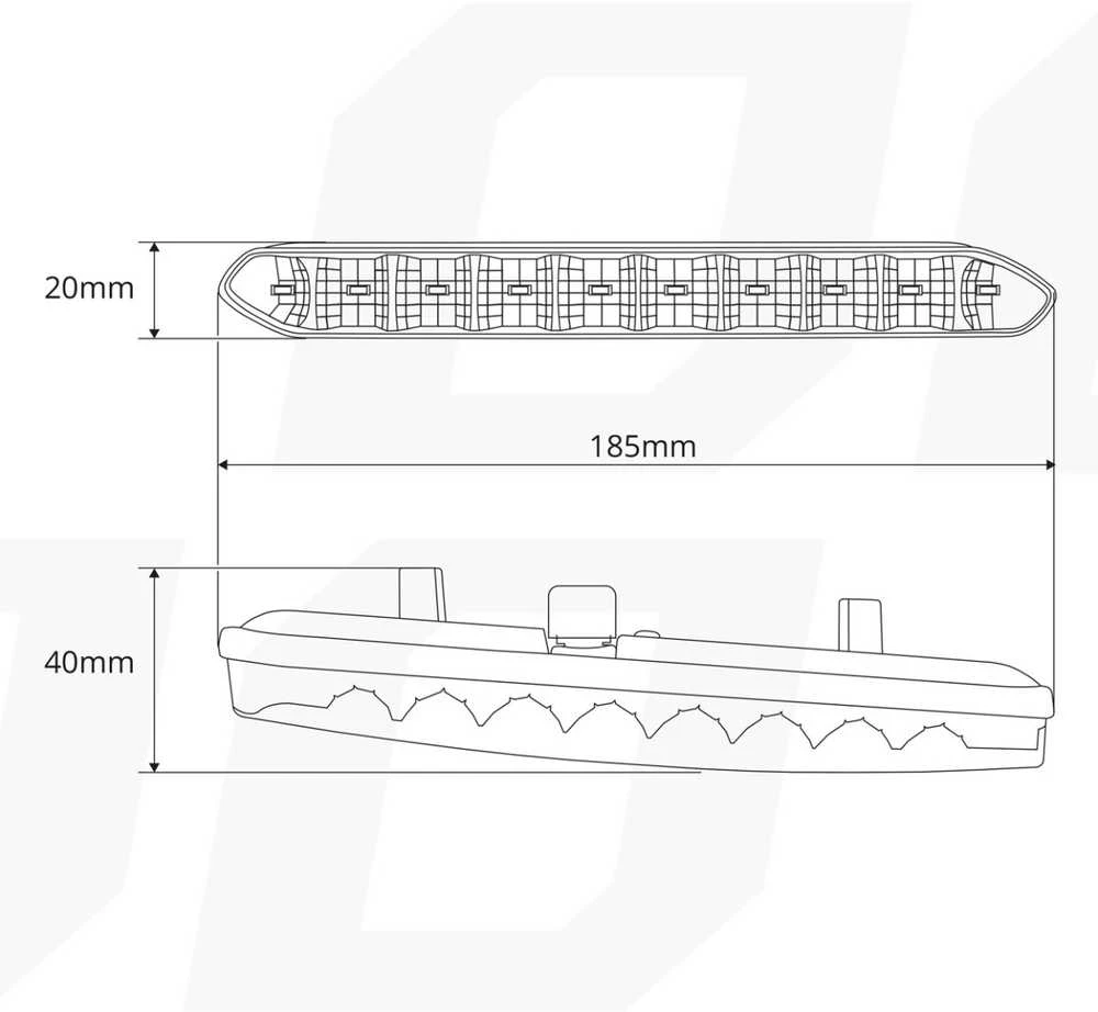 LED dienos šviesos žibintai AMIO 810 A ver. 2 12-24V