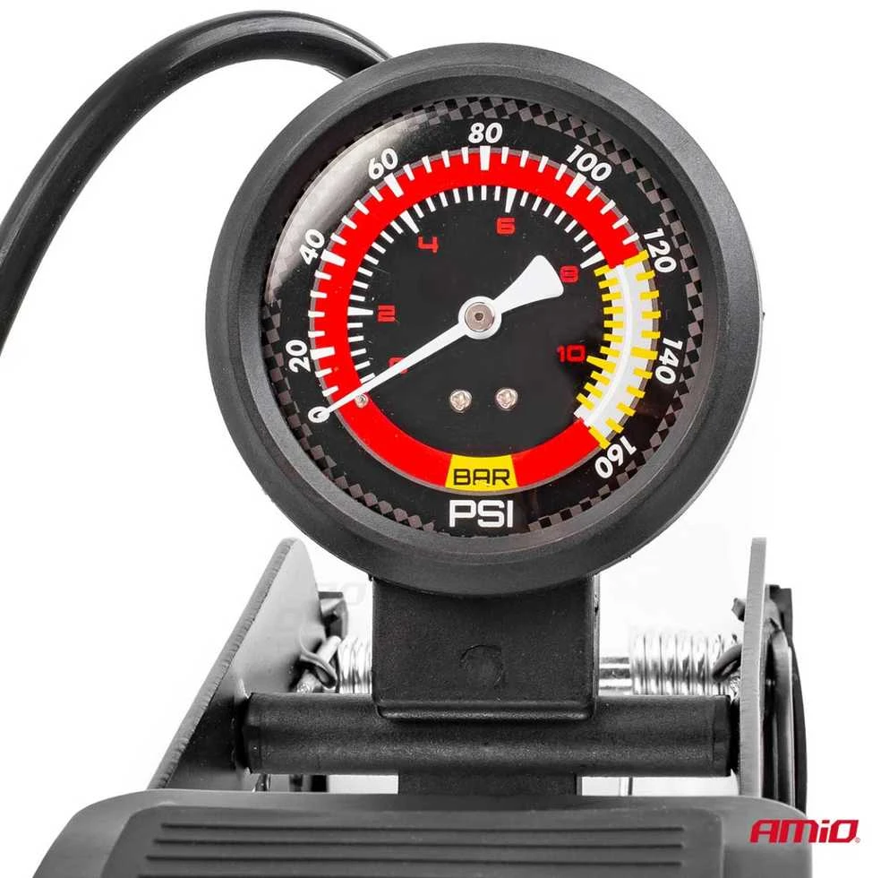 Amio HQ vieno stūmoklio kojinė pompa Ø55 mm su manometru ir adapteriais PU06