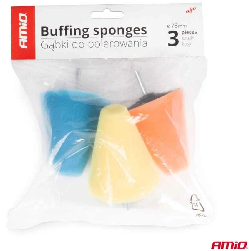 Poliravimo kempinėlės Amio 02518, 3 vnt.