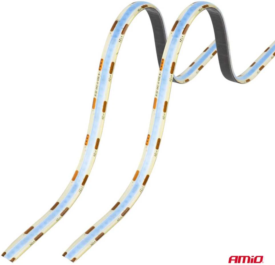 Amio Lanksčios COB LED juostos 2x30 cm 12V, mėlyna