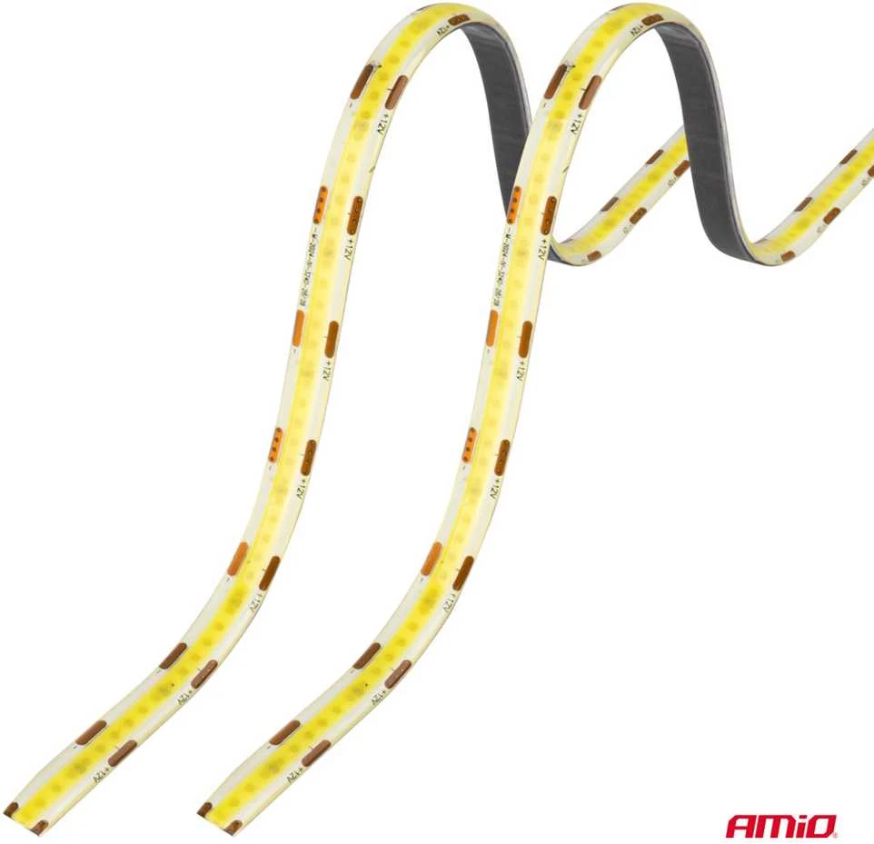 Amio Lanksčios COB LED juostos 2x30 cm 12V, balta