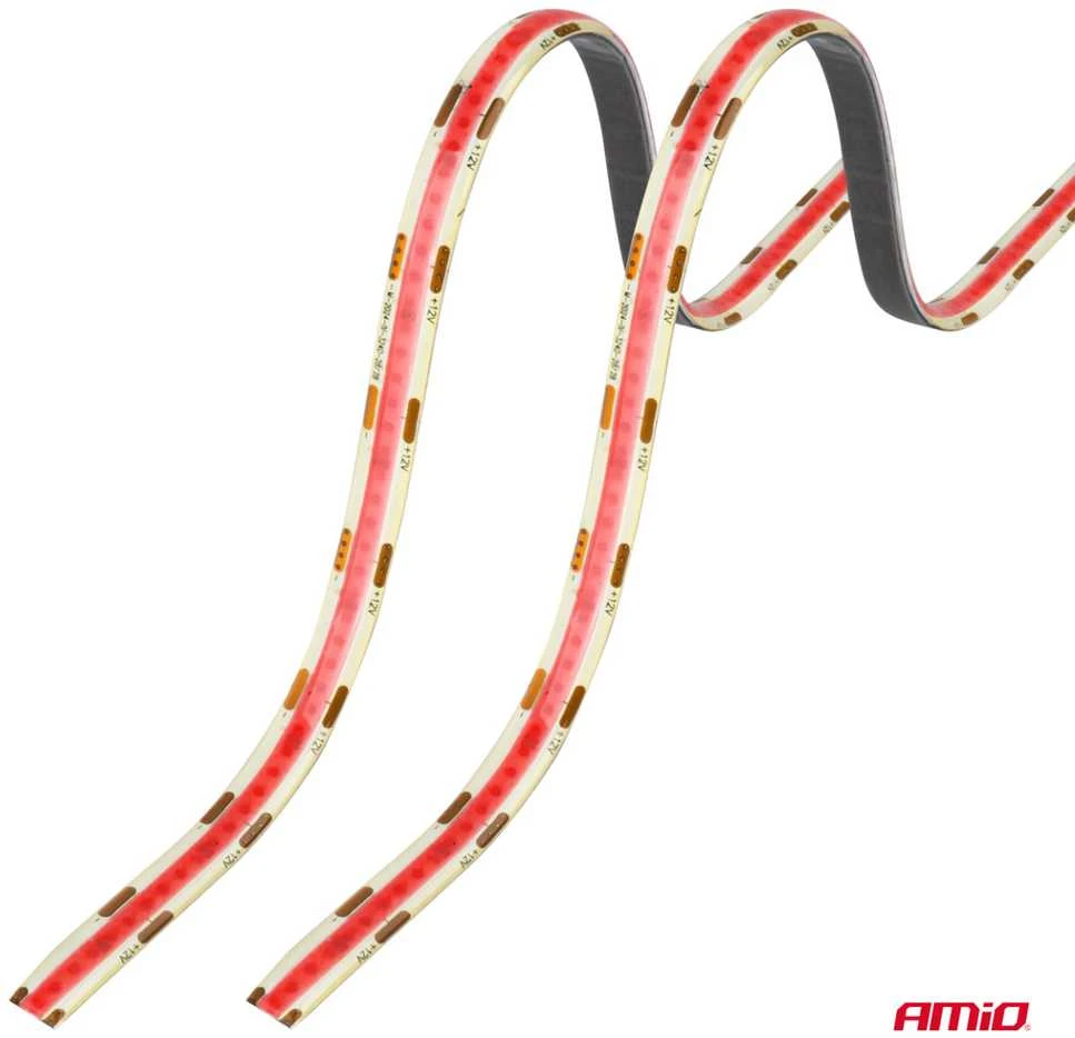 Amio Lanksčios COB LED juostos 2x30 cm 12V, rožinė