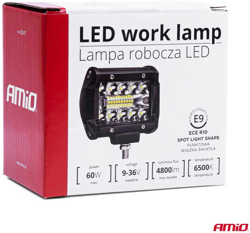 Amio LED Darbinė lempa, 60 W, 9–36 V, AWL36