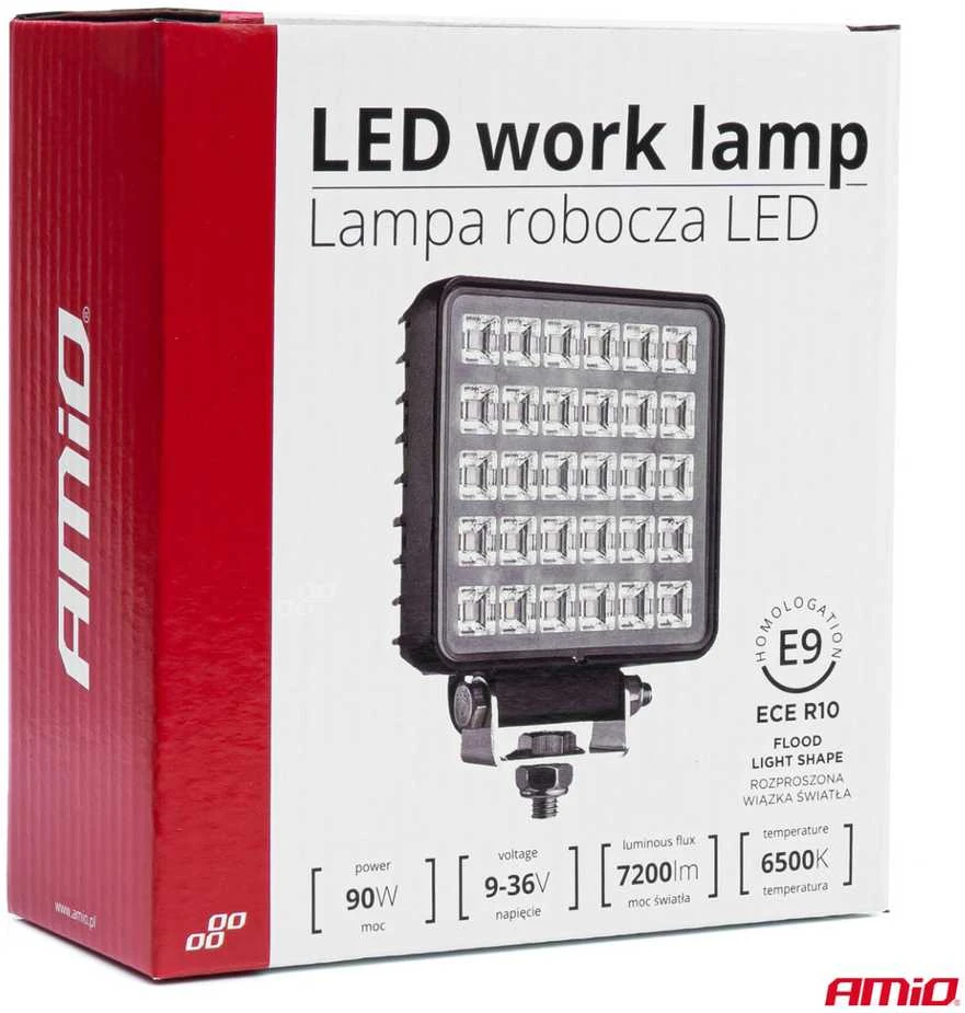 Amio LED Darbinė lempa, 90 W, 9–36 V, AWL34
