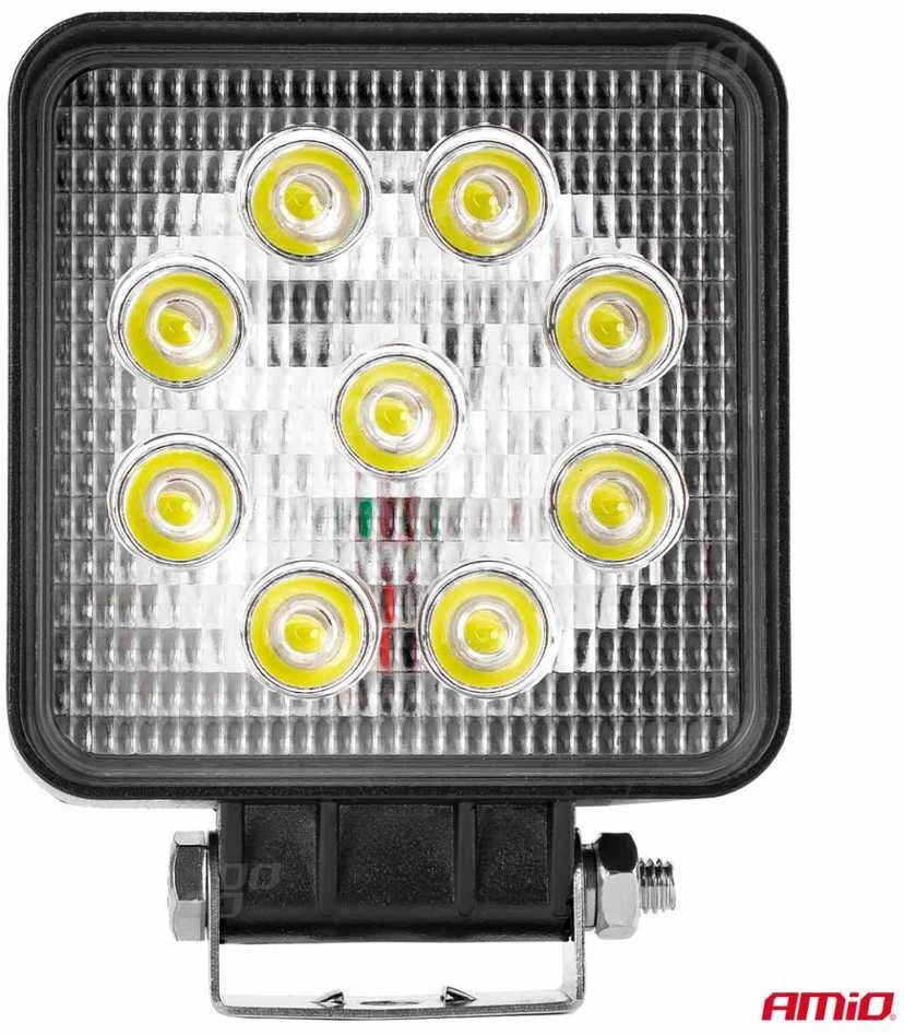 Amio Darbinis šviestuvas 6 LED, 106*106*32mm, 9-60V, 27W