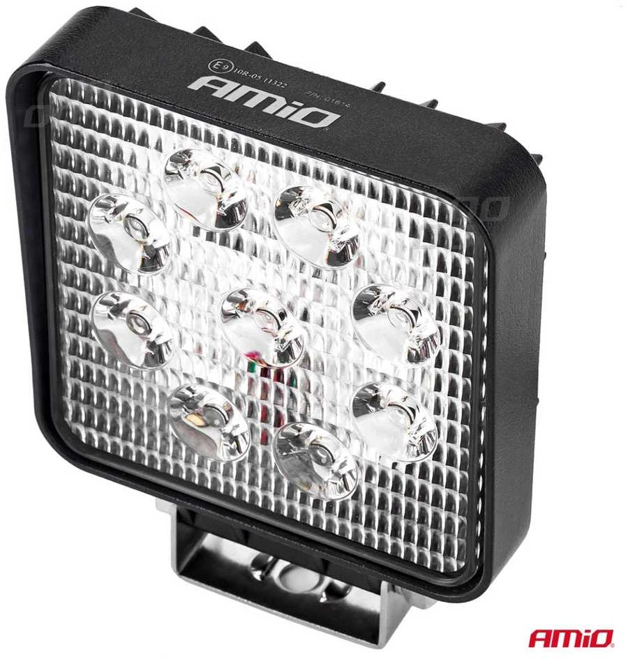 Amio Darbinis šviestuvas 6 LED, 106*106*32mm, 9-60V, 27W