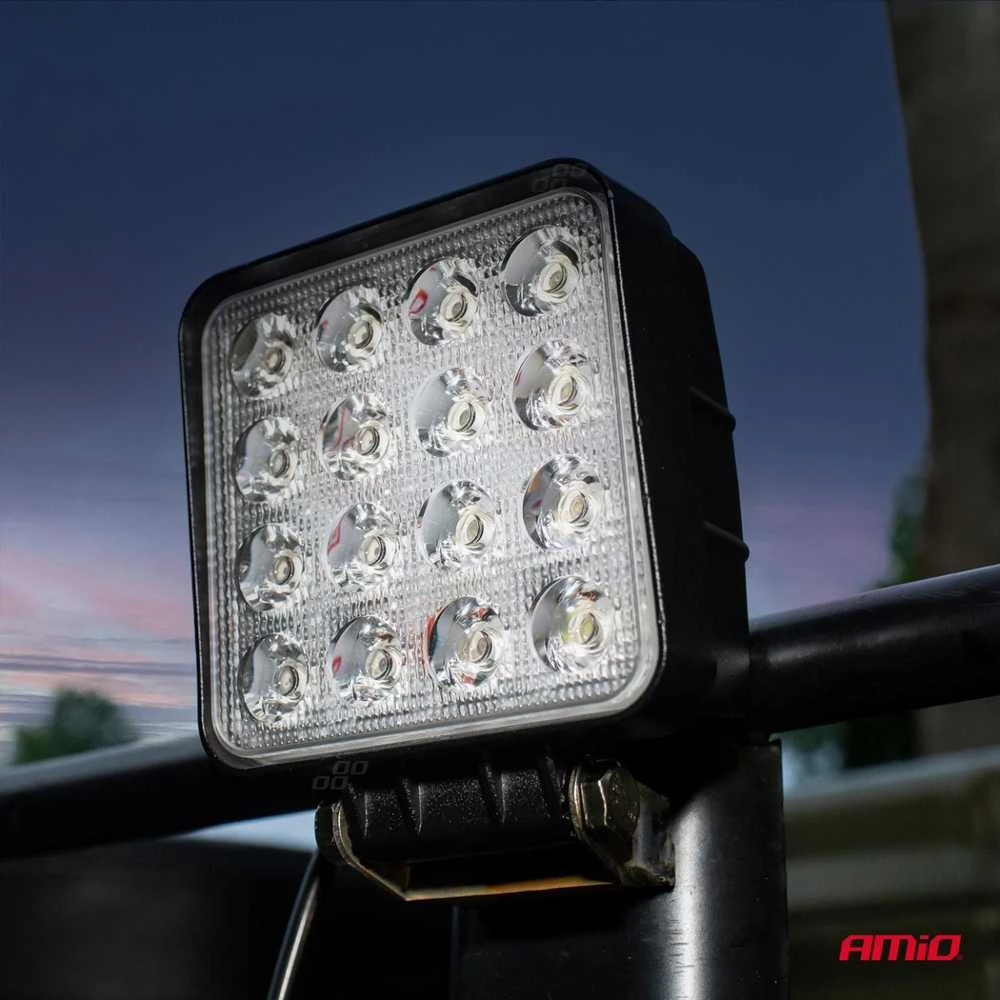 Amio LED Darbinė lempa AWL05 EMC, 108x108 mm 48W FLAT 9-60V