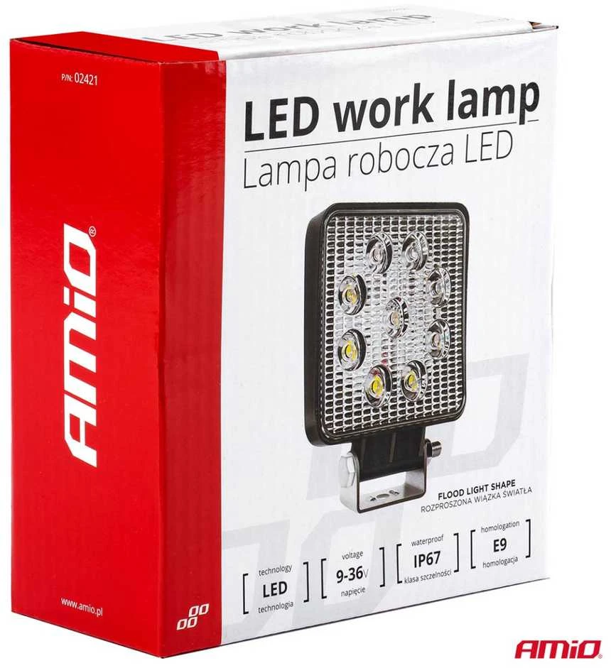 Amio Darbo žibintas 9 LED, 9-36v