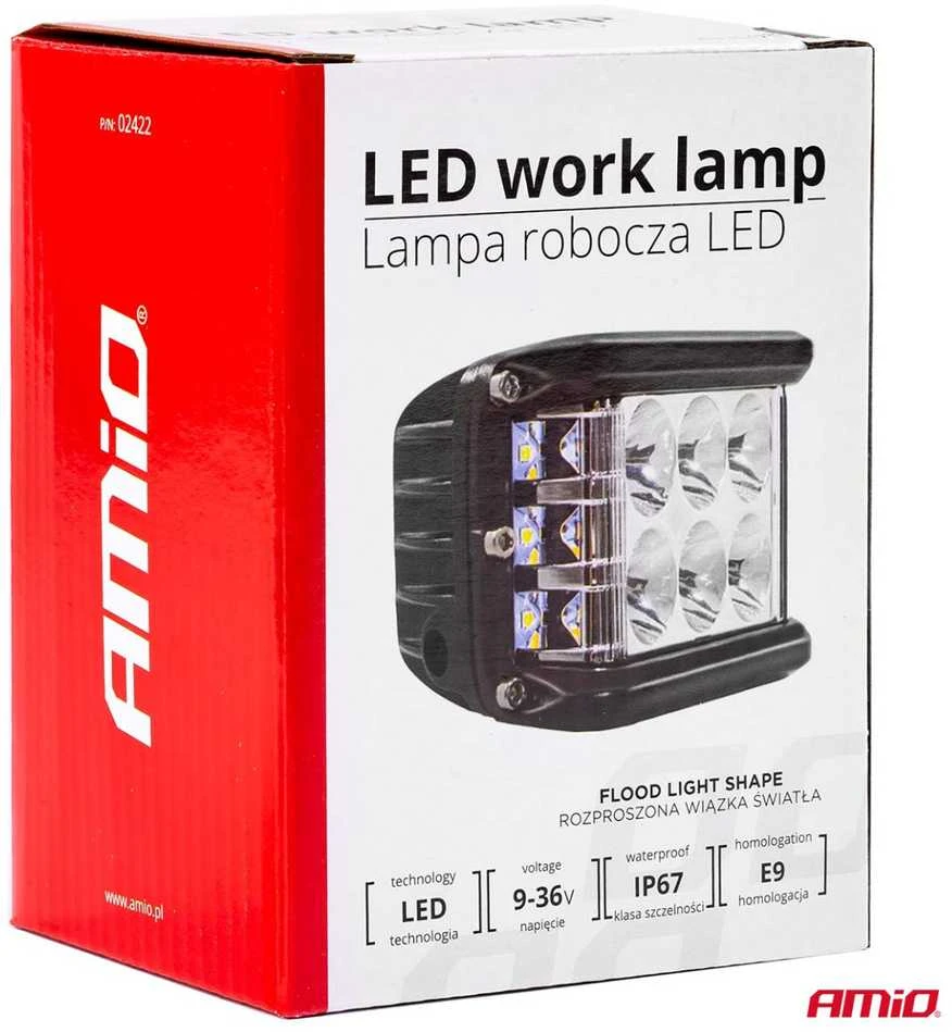 Amio Darbinis šviestuvas 12 LED, 110*75mm, 36W, 2880lm