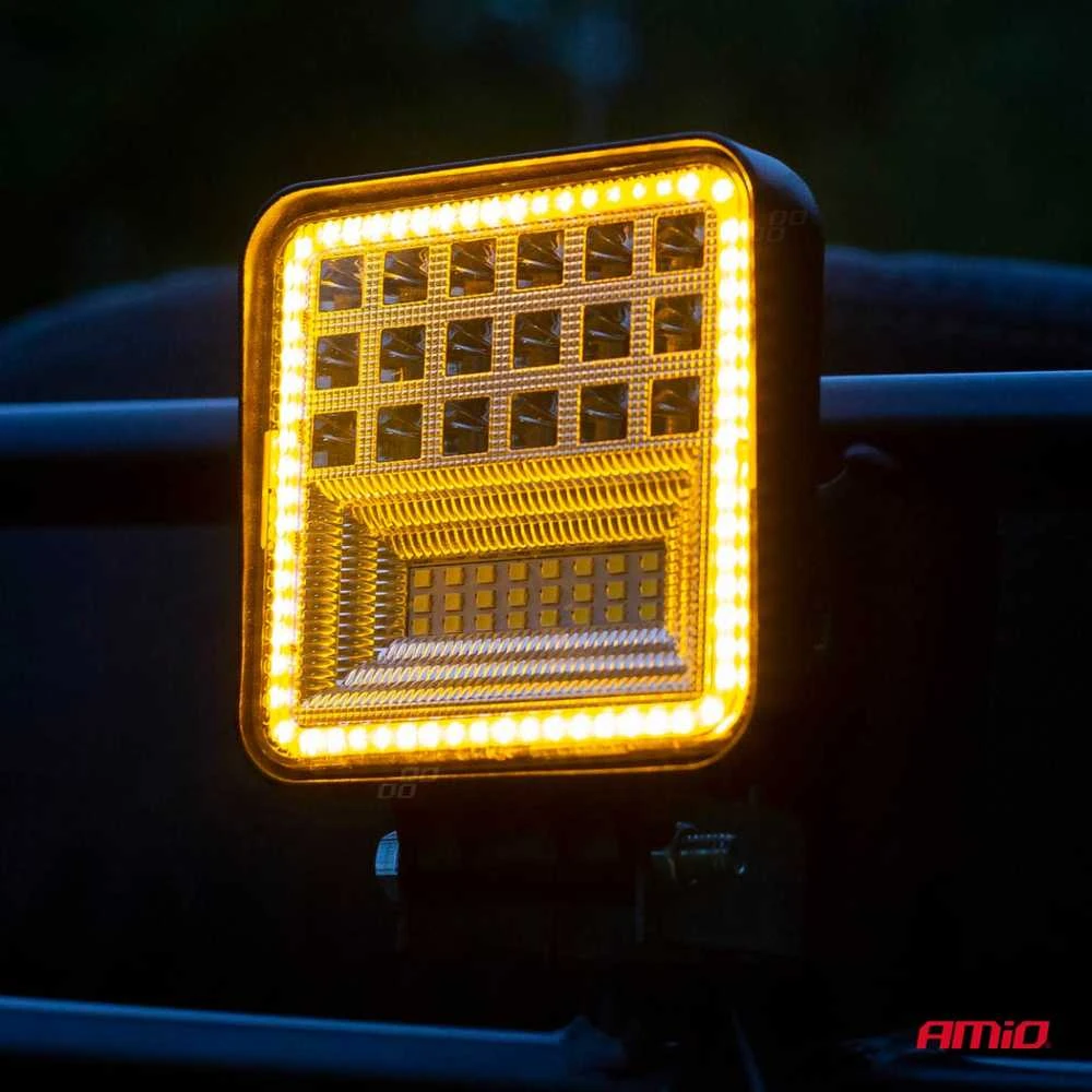 Amio 42LED Combo žibintas su gintariniu rėmeliu