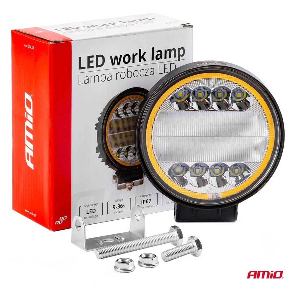 Amio Darbinis žibintas 42 LED, Ø110mm, 9-36V, 3360lm