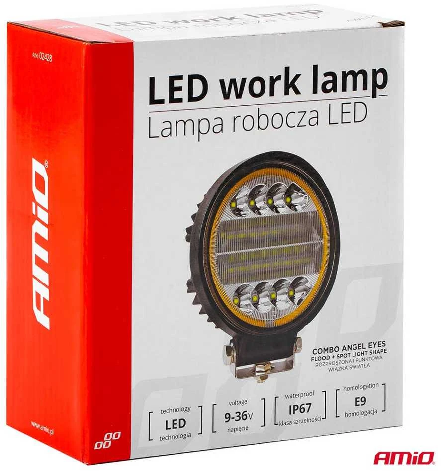Amio Darbinis žibintas 42 LED, Ø110mm, 9-36V, 3360lm