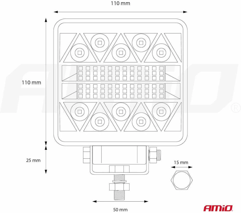 Amio Automobilinė lempa 26LED COMBO- AWL15
