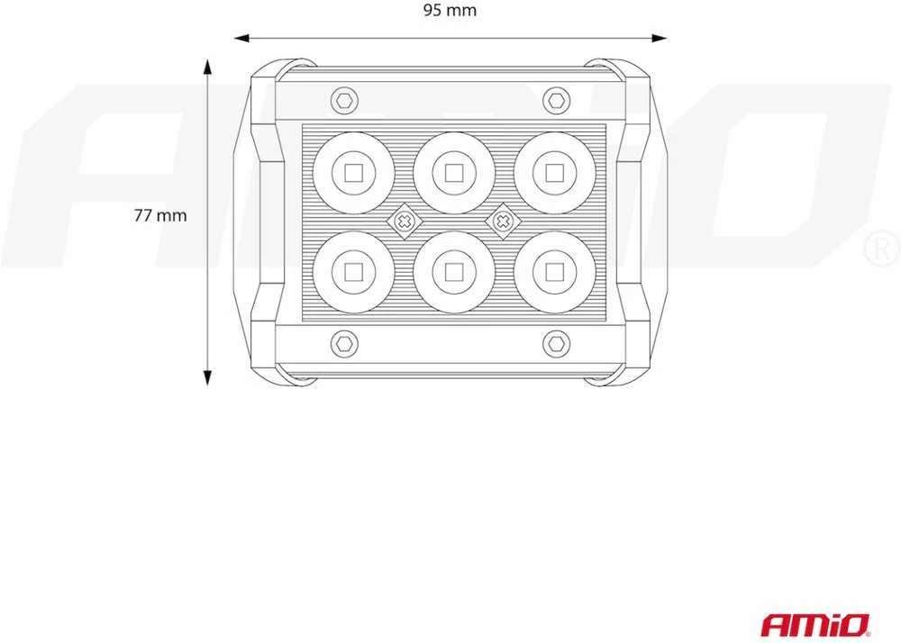 Amio Automobilinė lempa led 18W