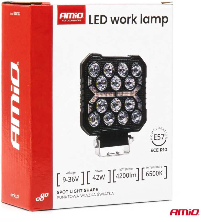 Led darbo lempa Amio 110x100x38 42 W spot 9-36 V