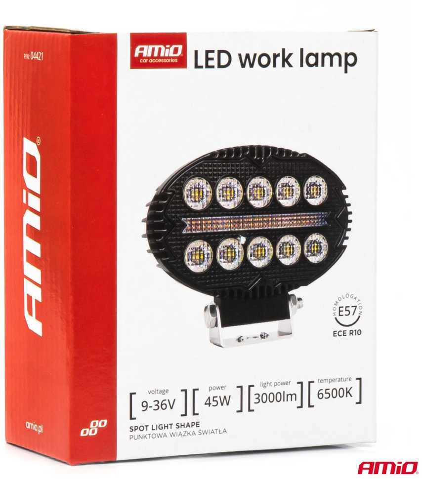Amio LED Darbinė lempa AWL77, 45W 6500K 3000lm 9-36V