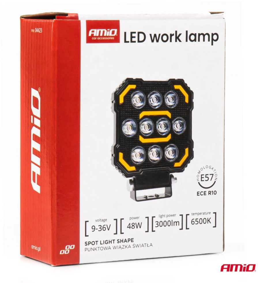 Amio LED Darbinė lempa AWL79, 48W 6500K 3000lm 9-36V