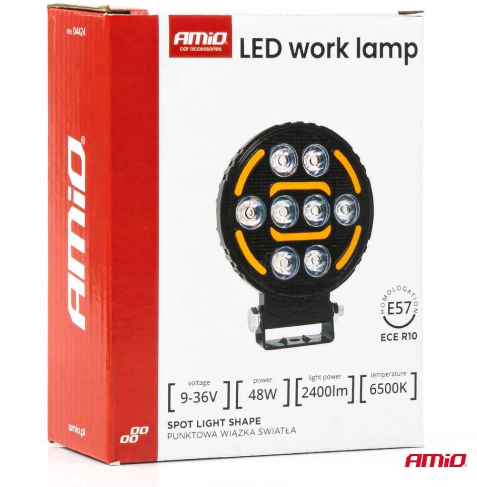 Amio LED Darbinė lempa AWL80, 48W 2400LM 12V 24V