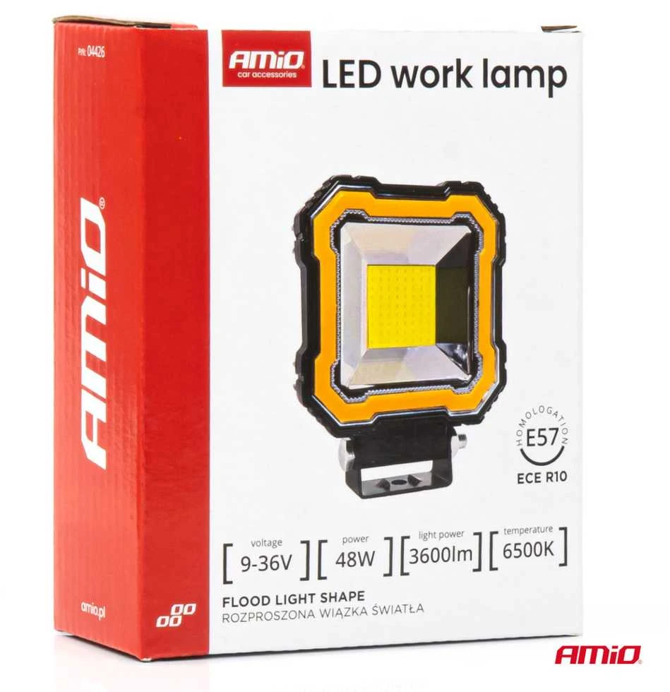Amio LED Darbinė lempa AWL82, 48W 3600LM 12V 24V