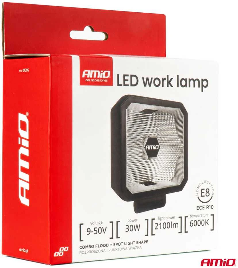 Amio LED Darbinė lempa COMBO, 30W 12V 24V