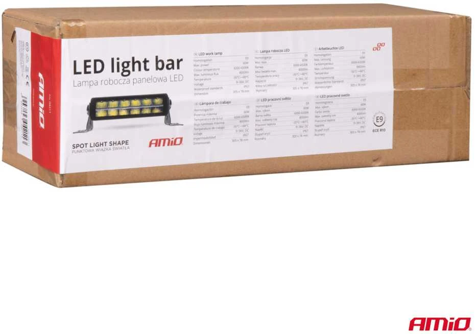 Amio LED darbo panelinė lempa BAR AWL70 60W 6500K 8000lm 30cm 12V 24V