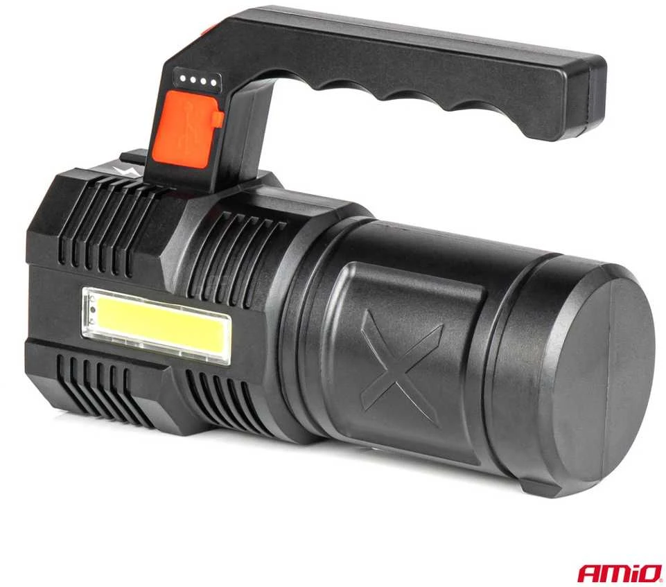 Amio LED darbo žibintas 4LED + COB 1200mAh