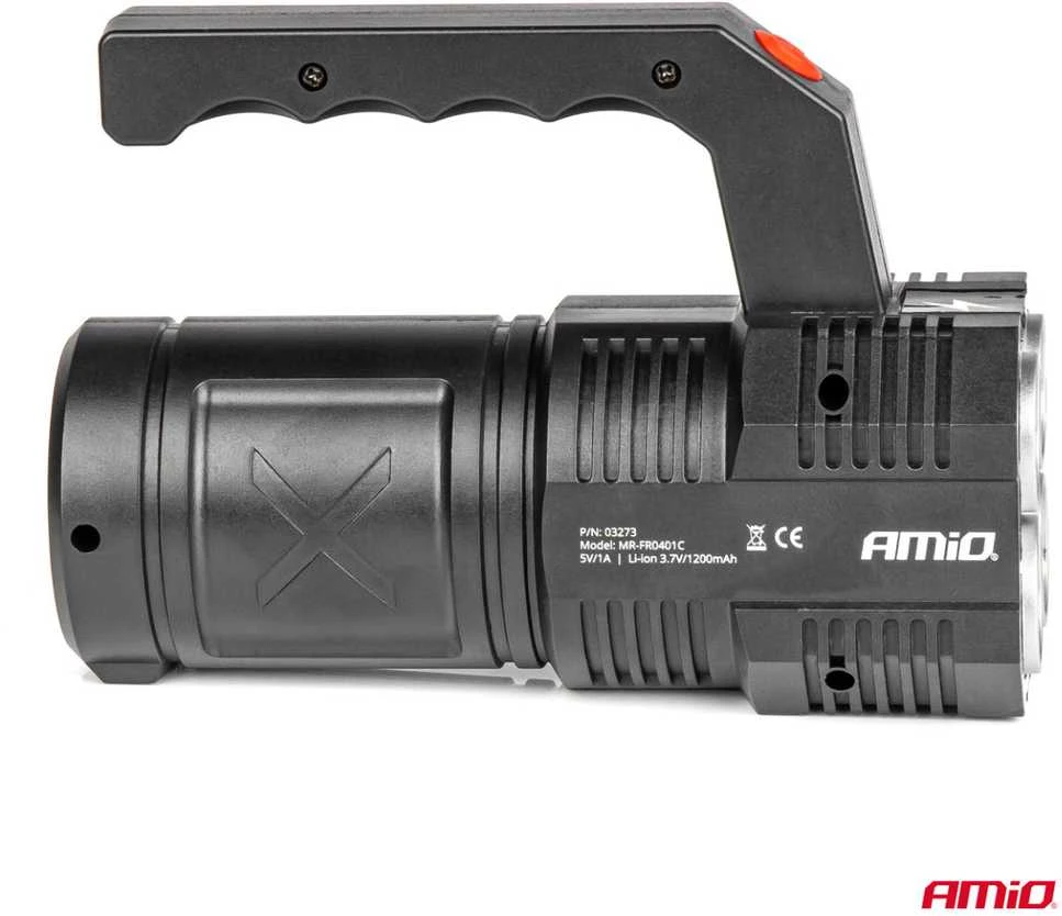 Amio LED darbo žibintas 4LED + COB 1200mAh