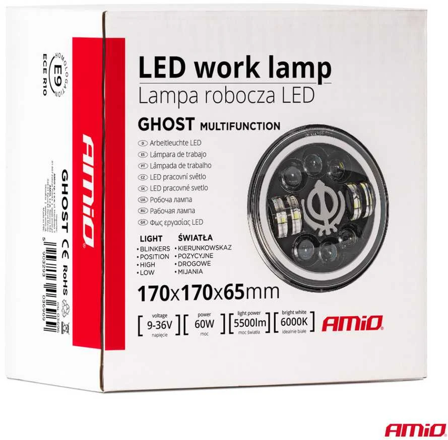 Amio LED daugiafunkcis darbinis žibintas 9-36V 60W