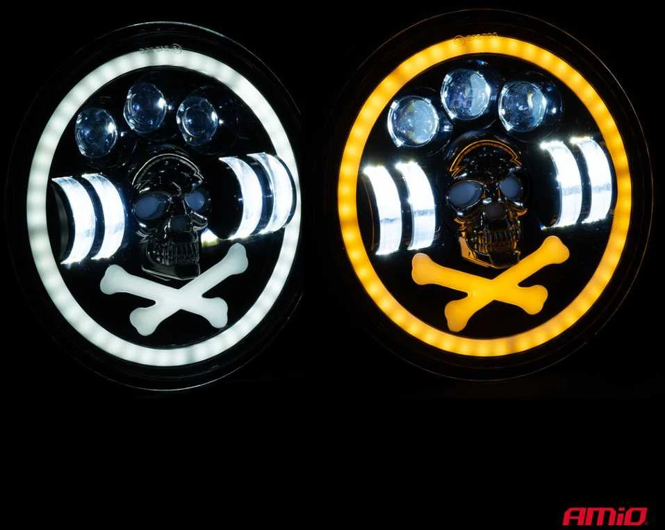 Amio Darbinė LED lempa su kaukolės dekoratyvu AMIGO 60 W, 6000 K, 5500 lm