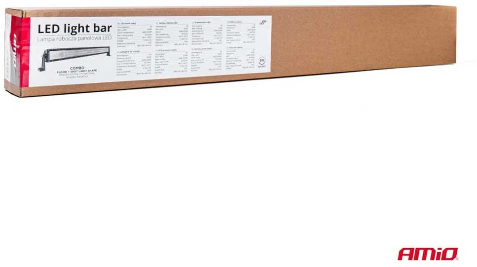 Amio LED panelinė darbo lempa SLIM, lenkta, 80 cm, 9-36V, AWL45