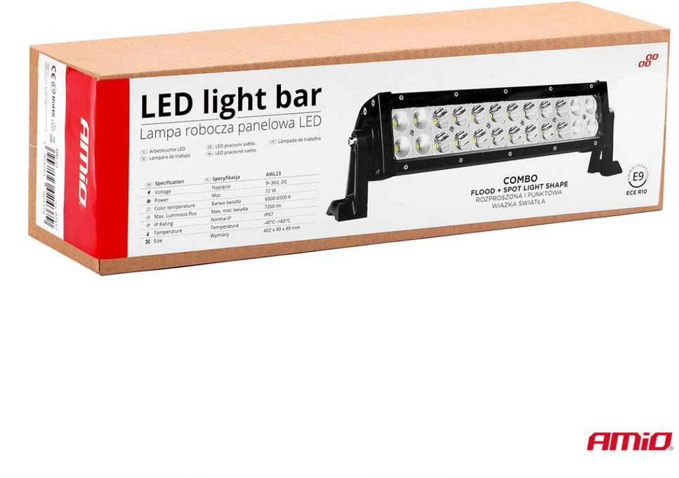 Amio Darbinis šviesos baras AWL23 24LED COMBO 9-36V, 1 vnt.