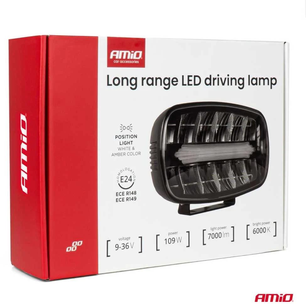 Amio LED tolimųjų šviesų žibintas su pozicinių šviesų funkcija 109W 12V/24V