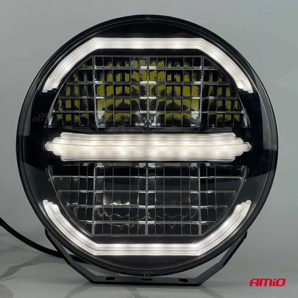 Amio LED tolimųjų šviesų žibintas su pozicinių šviesų funkcija 112W 12V 24V