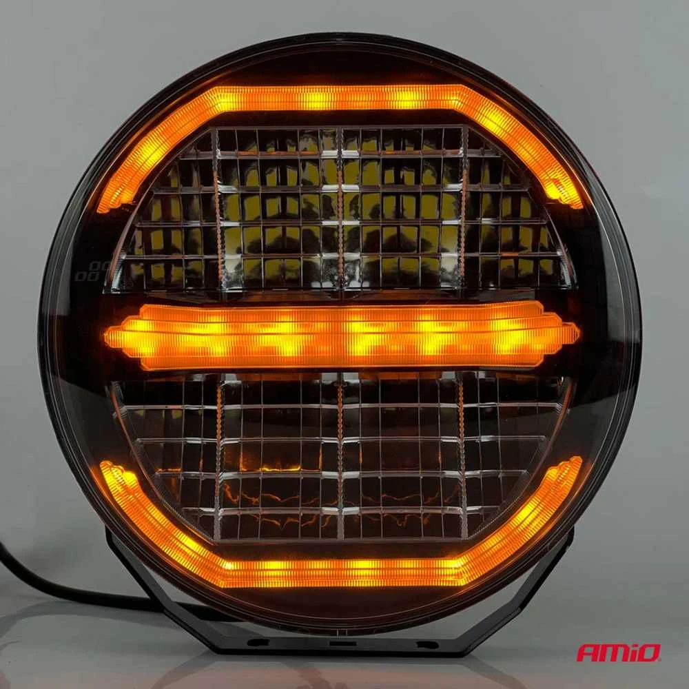 Amio LED tolimųjų šviesų žibintas su pozicinių šviesų funkcija 112W 12V 24V