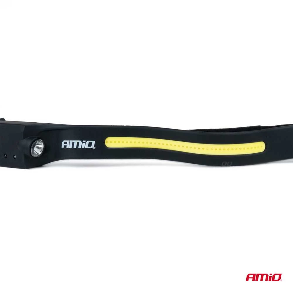 Amio LED Žibintuvėlis ant galvos XPE+COB 1200mAh LH05