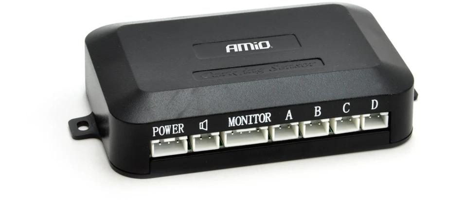 Amio Parkavimo pagalbos sistema TFT01 4,3" su HD-307-IR kamera, 4 juodi jutikliai 22 mm
