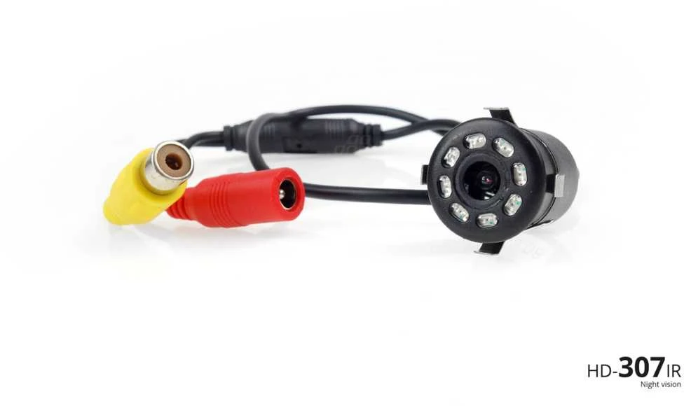 Amio Parkavimo pagalbos sistema TFT02 4,3" su HD-307-IR kamera, 4 juodi jutikliai