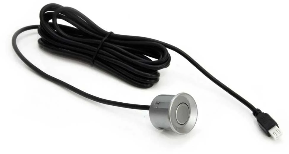 Amio Parkavimo pagalbos sistema TFT02 4,3" su HD-402-LED kamera, 4 sidabro spalvos jutikliai