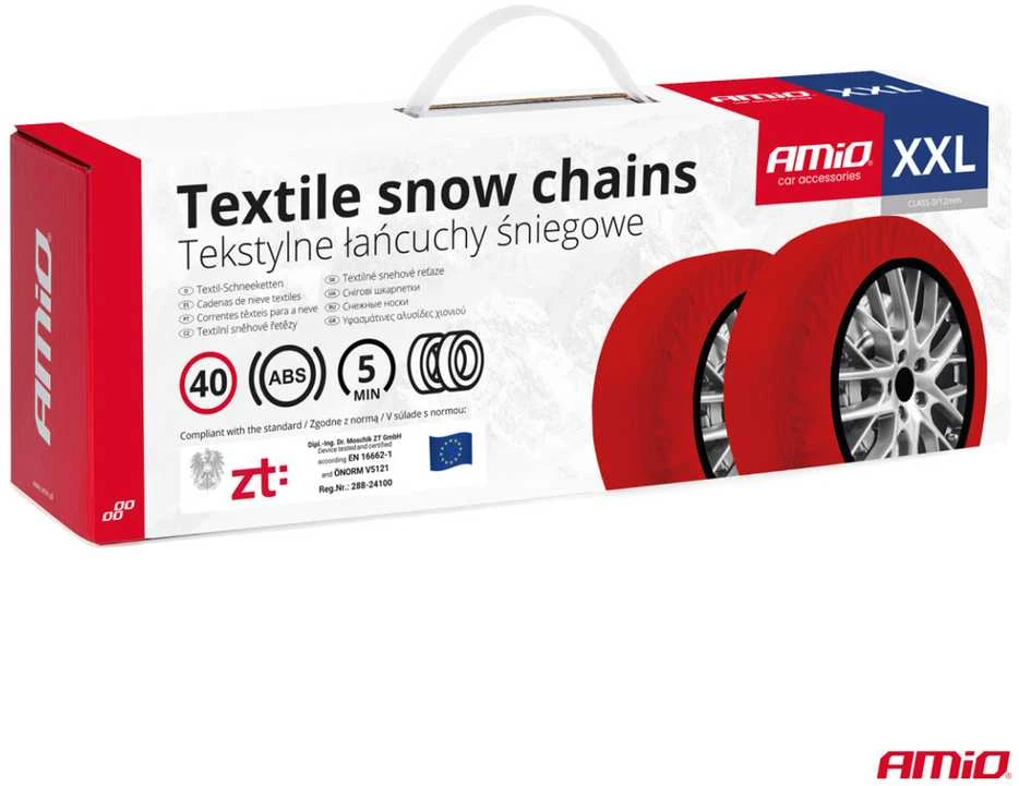 Amio Tekstilinės sniego grandinės, XXL, 2 vnt.
