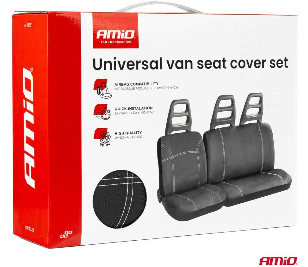 Amio Universalūs sėdynių užvalkalai mikroautobusams SC-01 - pilka