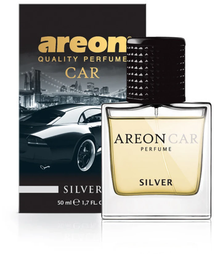 AREON Car Perfume Sidabrinis purškiamas oro gaiviklis, 50 ml