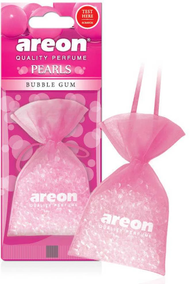 AREON Pearls kramtomoji guma, auksinė, povas