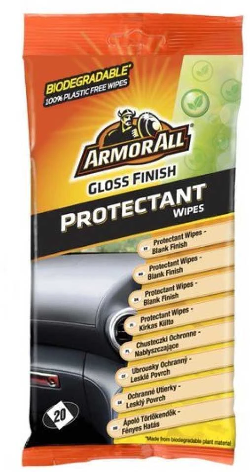ARMORALL Servetėlės plastikiniams ir viniliniams paviršiams su blizgesiu 20vnt