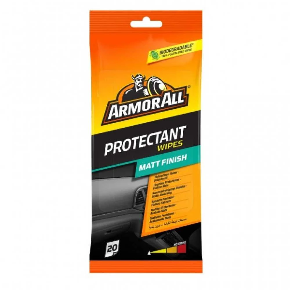 ARMORALL Servetėlės plastikiniams ir viniliniams paviršiams, matinės 20vnt