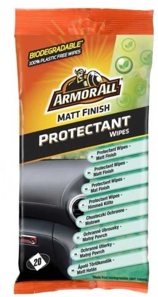 ARMORALL Servetėlės plastikiniams ir viniliniams paviršiams, matinės 20vnt