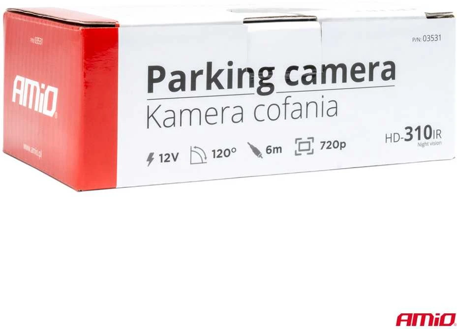 Atbulinės eigos kamera HD-310 IR 12V 720p AMIO-03531