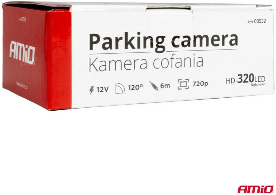 Atbulinės eigos kamera HD-320 LED 12V 720p AMIO-03532