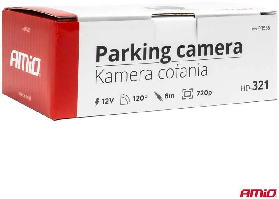 Atbulinės eigos kamera HD-321 12V 720p AMIO-03535