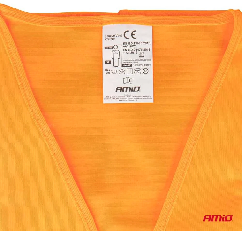 Atšvaitinė liemenė XL, oranžinė AMIO-01735