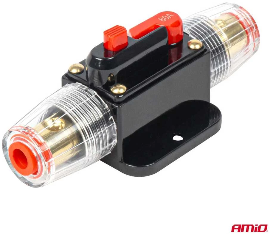 Grandinės pertraukiklis 80A su atstatymo mygtuku